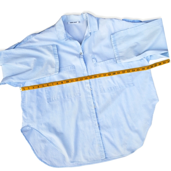 ESPIRIT Sport Light Denim Top - Picture 5 of 8